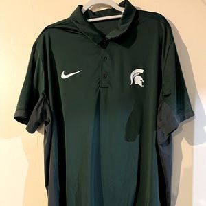 Nike MSU Michigan State University Polo Golf 2XL XXL